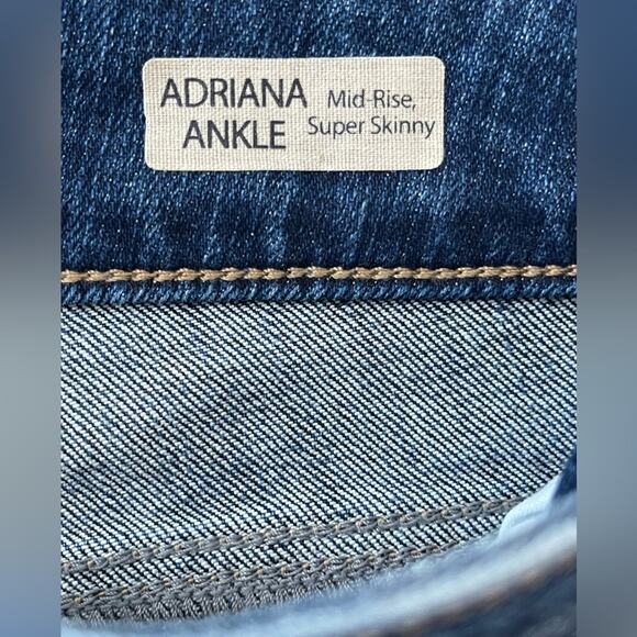 New ~ MAVI ~ Adriana Ankle Mid Rise Super Skinny Jeans  27 - Picture 4 of 8